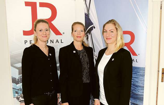 Christine Petersen, Geschäftsstellenleiterin Monique Müller und Susanne Stüwe (v.li.) von der Kieler Niederlassung der JR Personal GmbH FOTO: TAU